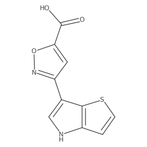 5-Isoxazolecarboxylic acid, 3-(4H-thieno[3,2-b]pyrrol-6-yl)-结构式