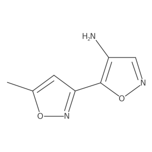5-(5-Methyl-1,2-oxazol-3-yl)-1,2-oxazol-4-amine Structure