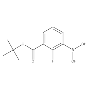 (3-(tert-Butoxycarbonyl)-2-fluorophenyl)boronic acid Structure