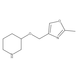 3-[(2-Methyl-1,3-oxazol-4-yl)methoxy]piperidine结构式