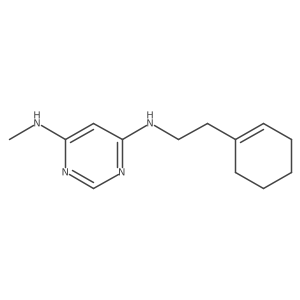 N4-[2-(cyclohexen-1-yl)ethyl]-N6-methyl-pyrimidine-4,6-diamine Structure
