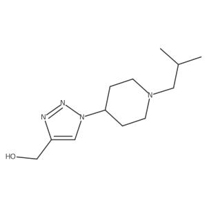 (1-(1-isobutylpiperidin-4-yl)-1H-1,2,3-triazol-4-yl)methanol结构式