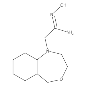 (Z)-N'-hydroxy-2-(octahydrobenzo[e][1,4]oxazepin-1(5H)-yl)acetimidamide结构式