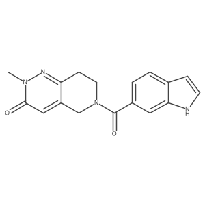 6-(1H-indol-6-ylcarbonyl)-2-methyl-5,6,7,8-tetrahydropyrido[4,3-c]pyridazin-3(2H)-one Structure