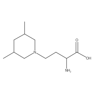 (2R)-2-amino-4-(3,5-dimethylpiperidin-1-yl)butanoic acid结构式