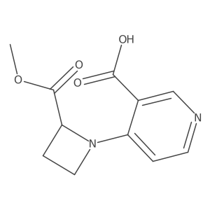 4-[2-(Methoxycarbonyl)azetidin-1-yl]pyridine-3-carboxylic acid Structure