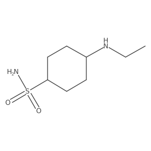4-(Ethylamino)cyclohexane-1-sulfonamide结构式