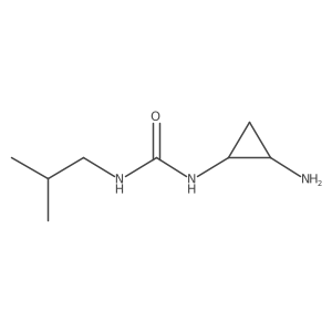 1-(2-Aminocyclopropyl)-3-(2-methylpropyl)urea Structure
