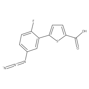 5-(5-Azido-2-fluorophenyl)thiophene-2-carboxylic acid Structure