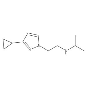 [2-(3-cyclopropyl-1H-pyrazol-1-yl)ethyl](propan-2-yl)amine Structure