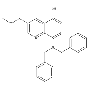 2-(Dibenzylcarbamoyl)-5-(methoxymethyl)pyridine-3-carboxylic acid结构式