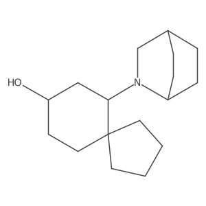 6-{2-Azabicyclo[2.2.2]octan-2-yl}spiro[4.5]decan-8-ol结构式