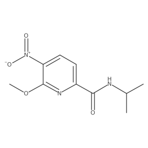 6-methoxy-5-nitro-N-(propan-2-yl)pyridine-2-carboxamide Structure