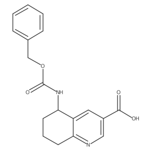 5-{[(Benzyloxy)carbonyl]amino}-5,6,7,8-tetrahydroquinoline-3-carboxylic acid结构式