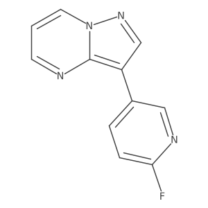 2-Fluoro-5-{pyrazolo[1,5-a]pyrimidin-3-yl}pyridine结构式