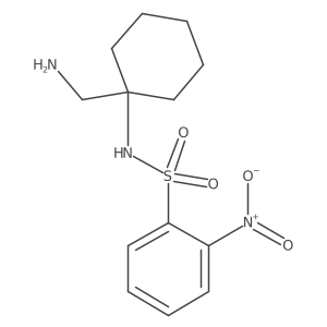 N-[1-(aminomethyl)cyclohexyl]-2-nitrobenzene-1-sulfonamide结构式