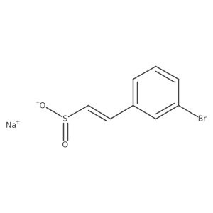 sodium (E)-2-(3-bromophenyl)ethene-1-sulfinate Structure