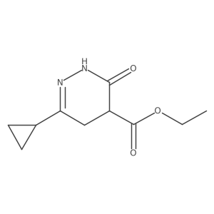 Ethyl 6-cyclopropyl-2,3,4,5-tetrahydro-3-oxo-4-pyridazinecarboxylate Structure