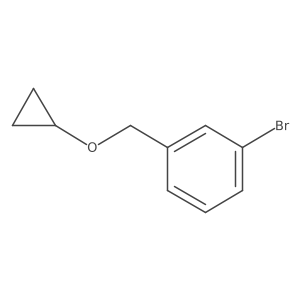 1-Bromo-3-(cyclopropoxymethyl)benzene结构式