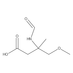 3-Formamido-4-methoxy-3-methylbutanoic acid Structure