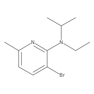 3-bromo-N-ethyl-6-methyl-N-(propan-2-yl)pyridin-2-amine结构式