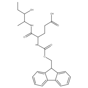4-({[(9H-fluoren-9-yl)methoxy]carbonyl}amino)-4-[(3-hydroxypentan-2-yl)carbamoyl]butanoic acid结构式