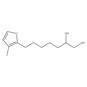 5-{[(3-Methylfuran-2-yl)methyl]sulfanyl}pentane-1,2-diol Structure