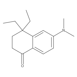 6-(Dimethylamino)-4,4-diethyl-1,2,3,4-tetrahydronaphthalen-1-one Structure