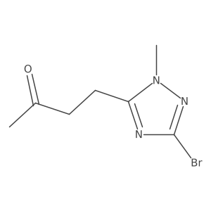 4-(3-bromo-1-methyl-1H-1,2,4-triazol-5-yl)butan-2-one结构式