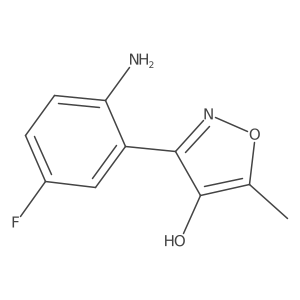 3-(2-Amino-5-fluorophenyl)-5-methyl-1,2-oxazol-4-ol Structure