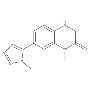 1-methyl-7-(1-methyl-1H-1,2,3-triazol-5-yl)-1,2,3,4-tetrahydroquinoxalin-2-one结构式