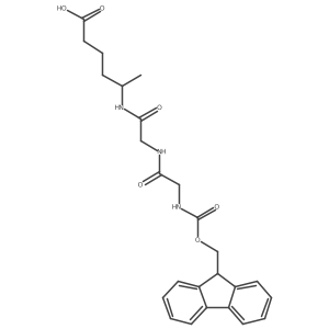 5-{2-[2-({[(9H-fluoren-9-yl)methoxy]carbonyl}amino)acetamido]acetamido}hexanoic acid Structure