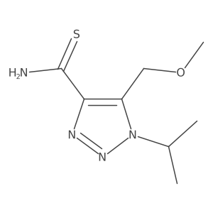 5-(methoxymethyl)-1-(propan-2-yl)-1H-1,2,3-triazole-4-carbothioamide结构式