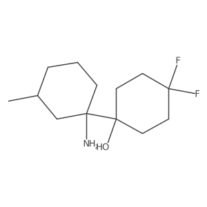 1-(1-Amino-3-methylcyclohexyl)-4,4-difluorocyclohexan-1-ol Structure