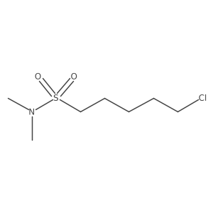 N,N-dimethyl-5-chloropentanesulfonamide Structure