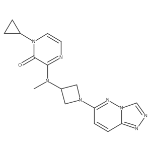 1-Cyclopropyl-3-[methyl(1-{[1,2,4]triazolo[4,3-b]pyridazin-6-yl}azetidin-3-yl)amino]-1,2-dihydropyrazin-2-one Structure