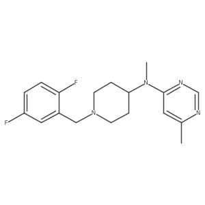 N-{1-[(2,5-difluorophenyl)methyl]piperidin-4-yl}-N,6-dimethylpyrimidin-4-amine Structure