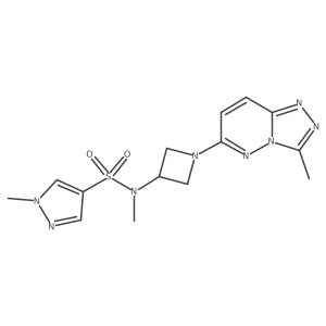 N,1-dimethyl-N-(1-{3-methyl-[1,2,4]triazolo[4,3-b]pyridazin-6-yl}azetidin-3-yl)-1H-pyrazole-4-sulfonamide Structure