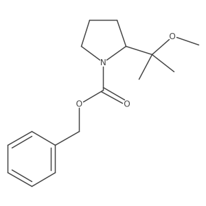Benzyl 2-(2-methoxypropan-2-yl)pyrrolidine-1-carboxylate结构式