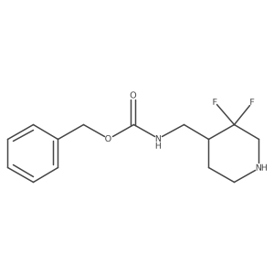 Benzyl (S)-((3,3-difluoropiperidin-4-yl)methyl)carbamate Structure