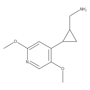 rac-[(1R,2R)-2-(2,5-dimethoxypyridin-4-yl)cyclopropyl]methanamine结构式