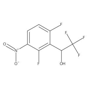 (1R)-1-(2,6-difluoro-3-nitrophenyl)-2,2,2-trifluoroethan-1-ol结构式