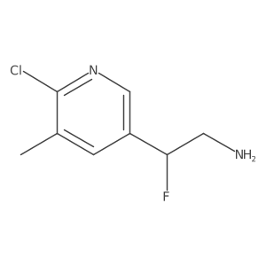 2-(6-Chloro-5-methylpyridin-3-yl)-2-fluoroethan-1-amine Structure