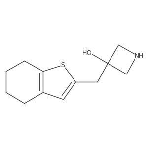 3-[(4,5,6,7-Tetrahydro-1-benzothiophen-2-yl)methyl]azetidin-3-ol Structure