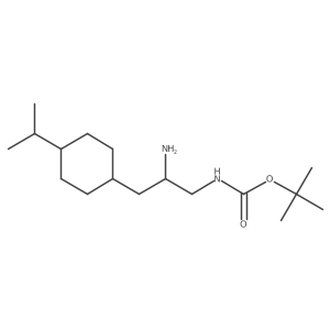 tert-butyl N-{2-amino-3-[4-(propan-2-yl)cyclohexyl]propyl}carbamate Structure