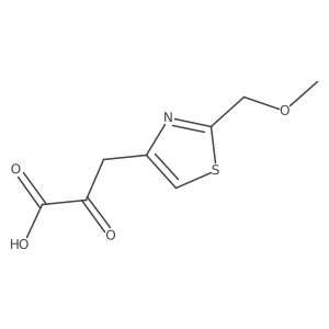 3-[2-(Methoxymethyl)-1,3-thiazol-4-yl]-2-oxopropanoic acid Structure