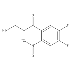 3-Amino-1-(4,5-difluoro-2-nitrophenyl)propan-1-one结构式
