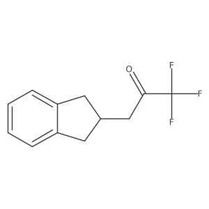 3-(2,3-dihydro-1H-inden-2-yl)-1,1,1-trifluoropropan-2-one结构式