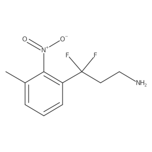 3,3-Difluoro-3-(3-methyl-2-nitrophenyl)propan-1-amine Structure