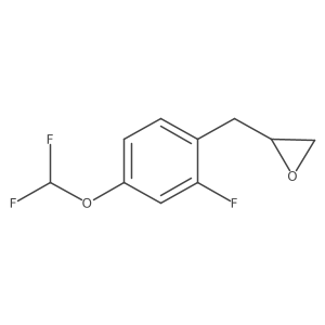 2-{[4-(Difluoromethoxy)-2-fluorophenyl]methyl}oxirane结构式